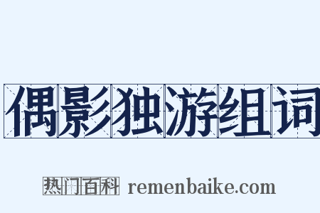 偶影独游组词是什么意思的图片